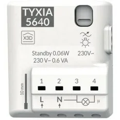 Delta Dore - Récepteur Variateur D'éclairage Connecté - Tyxia 5640 - Blanc