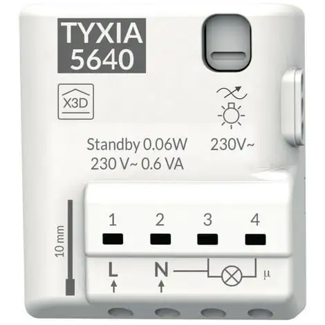 Delta Dore - Récepteur Variateur D'éclairage Connecté - Tyxia 5640 - Blanc 1 Delta Dore - Récepteur Variateur D'éclairage Connecté - Tyxia 5640 - Blanc