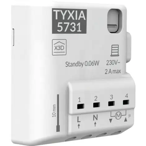 Delta Dore - Récepteur Sans Fil Tyxia 5731 Pour Brise Soleil Orientable, Store Vénitien Et Store Banne - Centralisation | Store Connecté | Programmation - 6351412 2 Delta Dore - Récepteur Sans Fil Tyxia 5731 Pour Brise Soleil Orientable, Store Vénitien Et Store Banne - Centralisation | Store Connecté | Programmation - 6351412 – Image 2