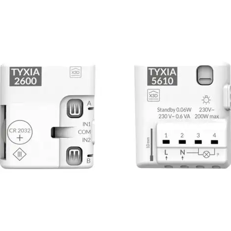 Delta Dore - Pack Pour Installation D'un Va-et-vient Sans Travaux Tyxia 2600 + Tyxia 5610 - Eclairage Connecté - 6351407 1 Delta Dore - Pack Pour Installation D'un Va-et-vient Sans Travaux Tyxia 2600 + Tyxia 5610 - Eclairage Connecté - 6351407