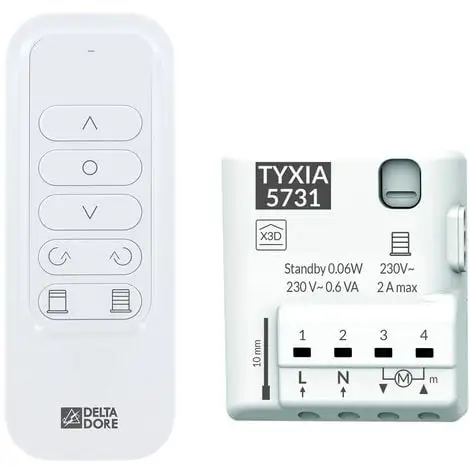 Pack Pilotage Brise-soleil / Store Banne / Store Intérieur à Lamelle - Delta Dore - Blanc 1 Pack Pilotage Brise-soleil / Store Banne / Store Intérieur à Lamelle - Delta Dore - Blanc