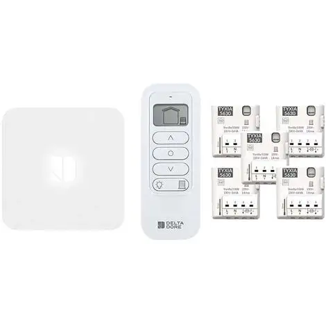 Pack Pilotage Connectée Pour Volets Roulants TYXIA 642 Delta Dore - Blanc 1 Pack Pilotage Connectée Pour Volets Roulants TYXIA 642 Delta Dore - Blanc