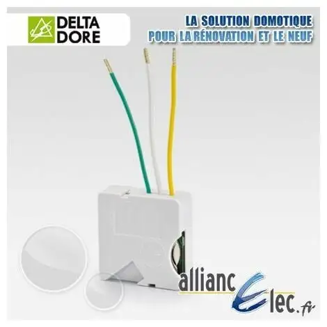 DELTA DORE Micromodule émetteur Radio Pour Interrupteur Double Poussoir - 1 Voie Variation D'éclairage - Deltadore Tyxia 2640 1 DELTA DORE Micromodule émetteur Radio Pour Interrupteur Double Poussoir - 1 Voie Variation D'éclairage - Deltadore Tyxia 2640