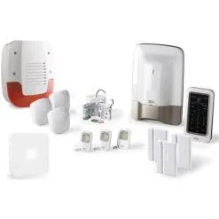 Alarme Maison Delta Dore – Pack Alarme Tyxal + Kit N°2 - Blanc